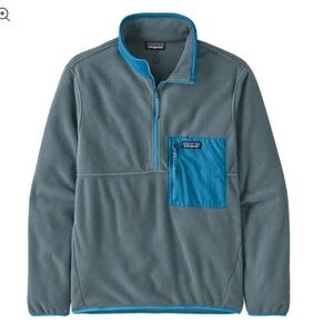 Patagonia Men's Microdini 1/2-Zip Pullover Small plume gray